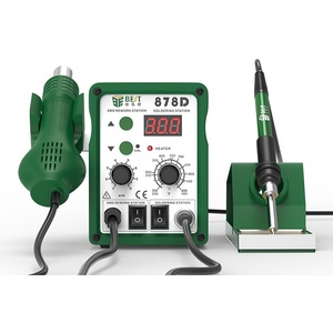 Station <span class=keywords><strong>de</strong></span> réparation numérique 2-en-1 avec affichage, pistolet à air chaud 878D, température constante, équipement d'entretien sans plomb, <span class=keywords><strong>fer</strong></span> à <span class=keywords><strong>souder</strong></span> - Product Image 3