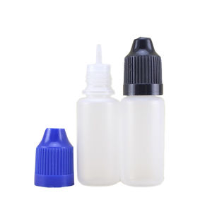 Botella de <span class=keywords><strong>polietileno</strong></span> translúcido a prueba de niños, tapón resistente a niños, cuentagotas de LDPE de laboratorio con punta larga y fina, 10ml - Product Image 1