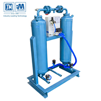 Sécheur d'air déshydratant sans chaleur série JHD-004, sécheur par adsorption et régénération pour compresseur d'air, 0,08 ppm, 4,8 Nm/min, 7 bars, en acier inoxydable