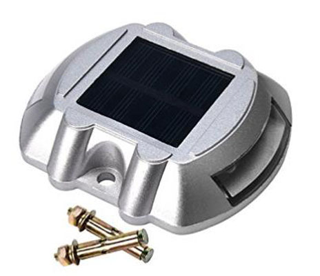 Беспроводной IP68 указатель на солнечной батарее, дорожный светильник, Синий СВЕТОДИОДНЫЙ дорожный отражатель дорожного движения, встроенный док-светильник