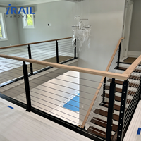 Balustrade sur mesure en acier inoxydable 304/316 pour terrasse/escalier/balcon, système de garde-corps en câble métallique anti-rouille pour extérieur/intérieur, directement de l'usine