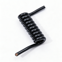 Câble plat en PU spiralé 1-30 m, longueur personnalisable, conducteur en cuivre sans oxygène, haute flexibilité, câble spiralé aérien