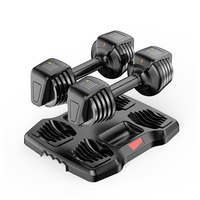 Ensemble d'haltères réglables de haute qualité en noir Altere Musculation pour la remise en forme à domicile, équipement de salle de sport