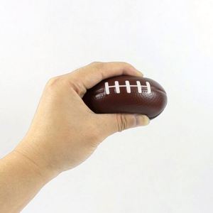 Low Moq Custom Logo Anti <b>Squeeze</b> Toys Pu Foam <b>Ball</b> Rugby Shaped American Football Stress <b>Balls</b> - Product Image 5