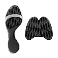 Coussinets métatarsiens, coussinets pour l'avant-pied, inserts pour talons hauts, inserts confortables pour talons hauts, antichoc, durables, respirants, antidérapants, noirs