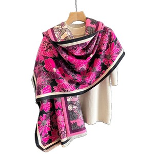 Chal de Cachemira Floral para Mujer, Bufanda Larga de Invierno, Elegante Envoltura Étnica para Uso Casual y Formal - Product Image 1