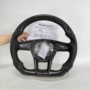 Volant en cuir pour <span class=keywords><strong>Audi</strong></span> TT R8 A4 A5 B8 B9 S4 RS6 A6 C7 RS Q5 Q6 Volant de direction personnalisé de haute qualité - Product Image 5