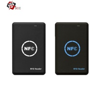 Lector de Tarjetas Inteligentes USB sin Contacto D3 13.56MHz Uid, Material ABS para ISO14443
