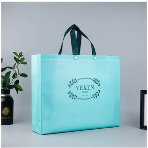 Bolsa de Compras Reutilizable con Diseño Floral de Primavera, Bolsa de Tela No Tejida, 50x40x12cm, para Uso Doméstico - Product Image 2