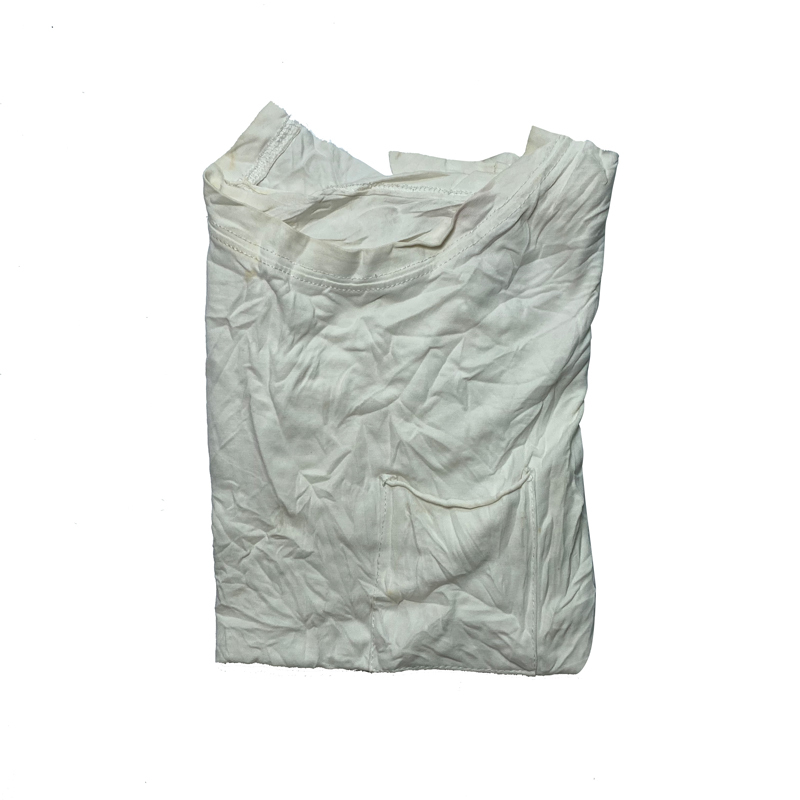Prix usine Recyclé Blanc Import Guenilles et Chiffons D'essuyage Coupés Chiffon