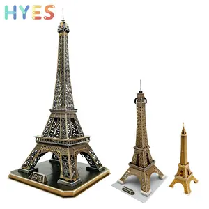 Huiye 3D Eiffel Tower Foam Material Hands-On DIY Building Blocks Gifts Indoor Assemble Puzzle Toys For Parents Kids Interaction