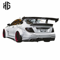 Kit carrosserie large style LB pour Mercedes Classe C W204 C63 2014, comprenant spoiler avant et arrière pour coupé et berline W204