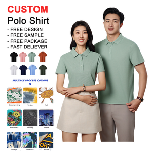 Custom Wholesale ODM Men's Solid Knitted Business Shirt Short Sleeve Breathable Heat-Transfer Printed Polyester/Cotton