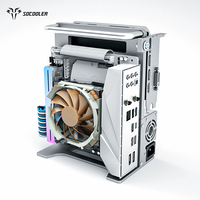 Socooler ITX Case Aviation Aluminum Side Panel Window 1U Power Supply Factory Wholesale Gaming PC Computer Cases Towers
