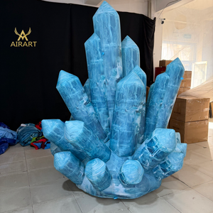 Colonne de glace/cristal gonflable bleue pour <span class=keywords><strong>musée</strong></span> des sciences et de la technologie, exposition sur le thème préhistorique - Product Image 3