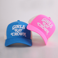 Casquette Trucker Ajustable en Maille avec Logo Brodé 3D en Coton Fluorescent Premium Personnalisé, Style Y2K Streetwear Hip Hop
