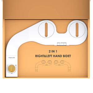 Accessoire de bidet pour siège de toilette moderne et intelligent en ABS, facile à utiliser, <span class=keywords><strong>pistolet</strong></span> de lavage des fesses avec jet simple ou double pour salle de bain - Product Image 3