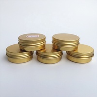 1 oz 30ml 30g Pot rond en aluminium doré 30ml Récipient en aluminium pour le stockage de la crème Boîte en fer-blanc Bougie Boîte en fer blanc