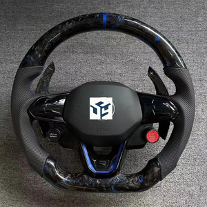 Volante de fibra de carbono personalizado para Volkswagen Scirocco Jetta <span class=keywords><strong>Golf</strong></span> 6 Polo Gti Mk6 6R - Product Image 1