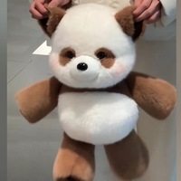 Juguetes de Peluche de la Serie RunRun, Panda Corriendo y Vaca de las Tierras Altas, Muñecos de Peluche, Compañeros Perfectos y Regalos Originales para Mayores de 14 Años