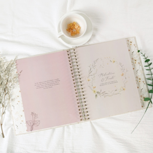Carnet <span class=keywords><strong>de</strong></span> grossesse personnalisé en lin avec spirale, <span class=keywords><strong>journal</strong></span> prénatal avec cahiers pour bébés, <span class=keywords><strong>journal</strong></span> <span class=keywords><strong>de</strong></span> grossesse pour maman, cadeau - Product Image 3