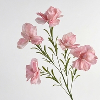 Kunstzijde Anemoon Bloemen 5-koppige Bloemtakken Handgemaakt Natuurlijke Aanraking voor Bruiloft Huisdecoratie Scène Arrangement