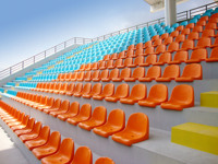 Sièges de stade en polypropylène monobloc à dossier moyen, modèle ZS-ZKBB-P – Offre spéciale