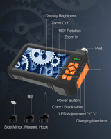Endoscope industriel professionnel HD 4.3 p portable personnalisé écran 8mm objectif 5m câble serpent 1080 pouces en gros