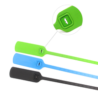 Scellé en plastique PN-PS2125, scellé de cargaison jetable en plastique, longueur réglable, scellé en plastique numéroté