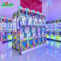 Máquina de Grúa Mega Mini de Plástico y Metal, Juego de Arcade con Aceptador de Monedas, Premio de Dulces/Juguetes, Soporte en Idioma Inglés