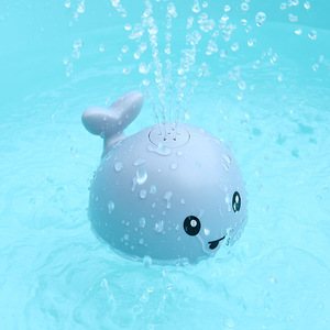 Jouet de bain léger électrique de haute qualité 1-3 ans bébé baleine blanche baleine bleue dans l'eau et plastique prix compétitif - Product Image 2