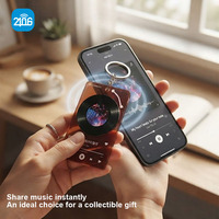 Creative Personalized Rotatable Record Design RFID Tag Acrylic NFC Music Album Player Keychain