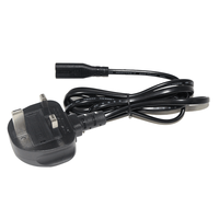 Cable de Alimentación de 1.2m con Enchufe UK a IEC C7 (Figura 8), Cobre Puro, 250V, para Computadora