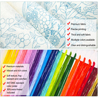 Kit de Bordado Estampado al por Mayor, Diseño de Animales de Dibujos Animados, para Niños Principiantes, Económico, Regalo de Manualidades para Niños, Actividad Escolar