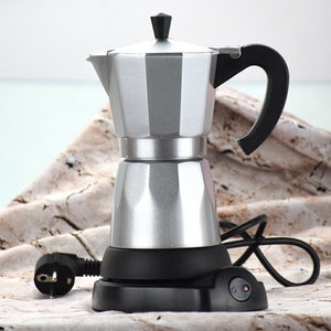 Zilveren Kleur 220 ~ 240V 6 Kopjes Draagbare Espresso Mokka Koffiezetapparaat/Elektrische Moka Pot - Product Image 4