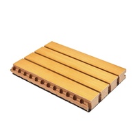 Panneau acoustique en bois rainuré pour murs et plafonds, design commercial intérieur, pour bureaux, salles de conférence et studios
