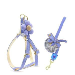 Arnés para Perro Pequeño al por Mayor de Fábrica con Correa, Set de 5 Colores Vibrantes, Lindo, Adecuado para Perras, Chaleco Arnés para Mascotas, Sin Parar - Product Image 3