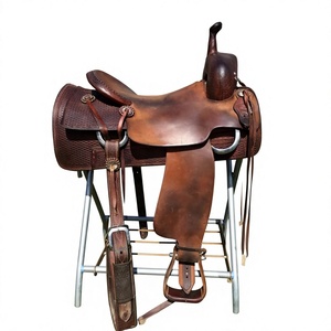Selle de course anglaise artisanale en cuir véritable avec arceau en bois, couvertures de selle respirantes et durables, boîte de selle BS pour chevaux - Product Image 6