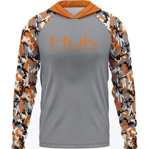Hoodie de pêche unisexe grande taille style urbain, protection solaire UPF 50, manches longues, imperméable, respirant, 100 % polyester, mode extérieure moderne pour - Product Image 1