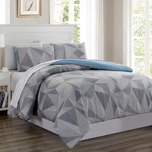 Sang Trọng Mới Nhất Thiết Kế Comforter Bộ Sợi Nhỏ In Siêu Vua 6Pcs Bộ Đồ Giường Comforter Bộ Cho Phòng Khách