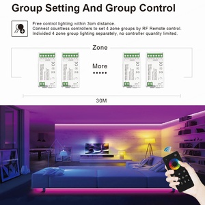 C101Z Aipin 4 zona MESH kelompok jarak jauh & sinkronisasi Tuya pengendali Zigbee Cerdas warna berubah musik Dimmer kontrol Led IP20 nilai DC - Product Image 4