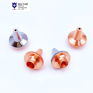 WuYue pièces d'équipement <span class=keywords><strong>Laser</strong></span> à <span class=keywords><strong>Fiber</strong></span> optique de haute qualité buse de découpe <span class=keywords><strong>Laser</strong></span> D15mm-H19mm-M8-3D monocouche en cuivre - Product Image 2