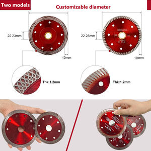 Lame de scie diamantée turbo super fine segmentée pressée à chaud industrielle de 4 pouces (106 mm), OEM, garantie de 3 ans pour les carreaux de céramique et le granit - Product Image 4