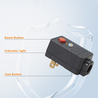 Adaptateur domestique électrique ALCI prise de Protection contre les fuites 125V 250V double tension 10A/13A/15A US Standard industriel IP54