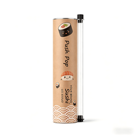 Tube à sushi personnalisé en papier kraft écologique de qualité alimentaire avec piques pour bar à sushi