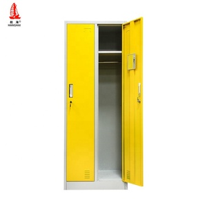 Armoire verticale jaune à 2 portes pour étudiants, idéale pour les dortoirs - Product Image 5