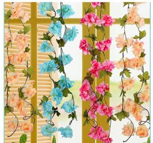 Vente <span class=keywords><strong>en</strong></span> gros de guirlandes artificielles de fleurs de cerisier décoratives d'intérieur de 220cm pour mariage Sakura - Product Image 5