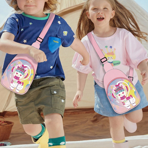 Sac de poitrine personnalisé pour enfants avec logo, sac à bandoulière mignon à imprimé dessin animé pour enfants, sac banane licorne pour filles - Product Image 2