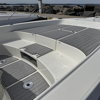 Plateforme de bain et tapis de cockpit pour bateau 2005 White Shark 285, en mousse EVA, imitation teck, style SeaDek MarineMat Gatorstep, auto-adhésif