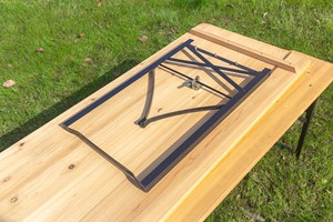 Ngoài Trời Gấp Bia Di Động Băng Ghế Dự Bị Bảng Thiết Lập Cắm Trại Ăn Uống Hình Chữ Nhật Bằng Gỗ Thanh Di Động Bảng Ghế Ghế Đặt Cho Các Sự Kiện - Product Image 3